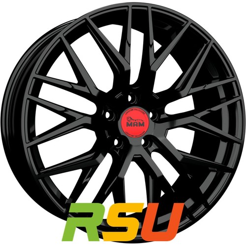 Mam rs4 black painted - black, 7x16"